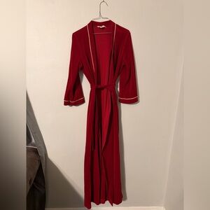 Vtg 1960s Vanity Fair Rich Red Women's Robe